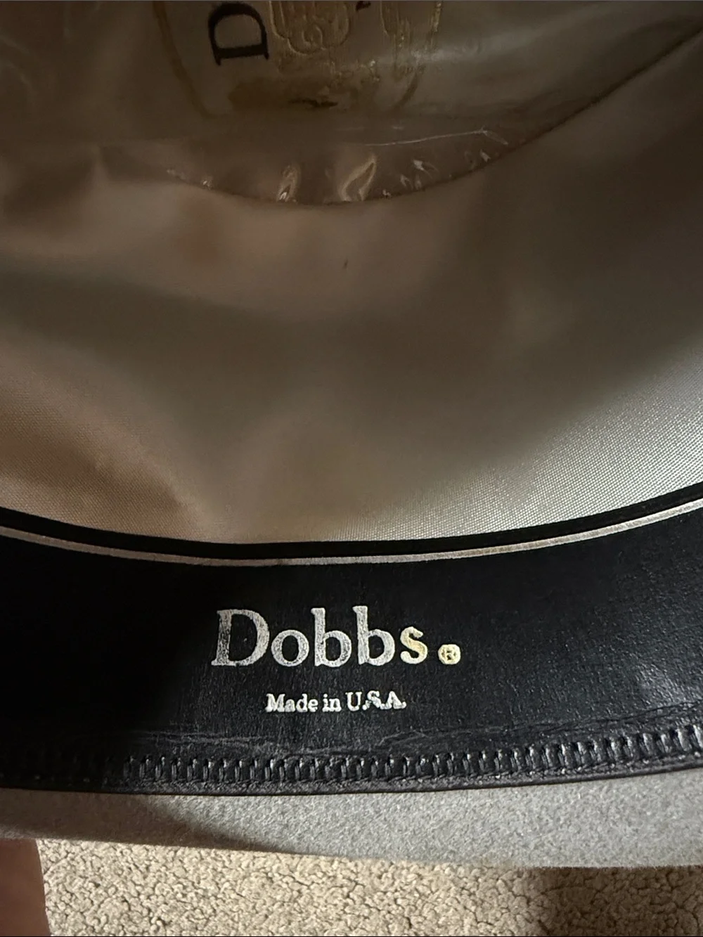 Vintage Dobbs Fifth Avenue Pearl Fleetwood hat size 7 3/8